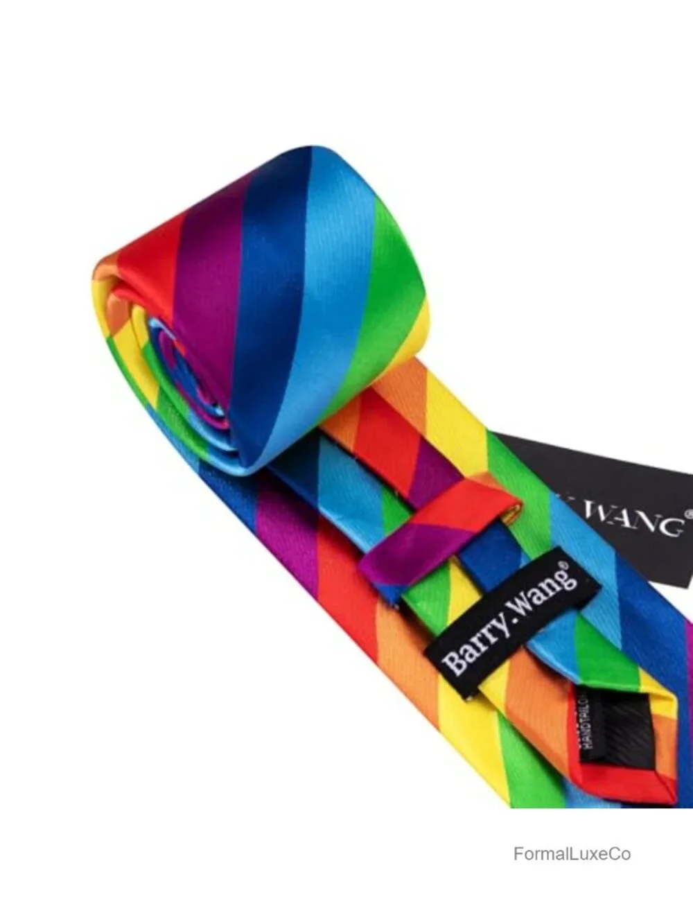 Silk Blend Men's Tie Set with Tie Clip, Pocket Square & Cufflinks - Formal